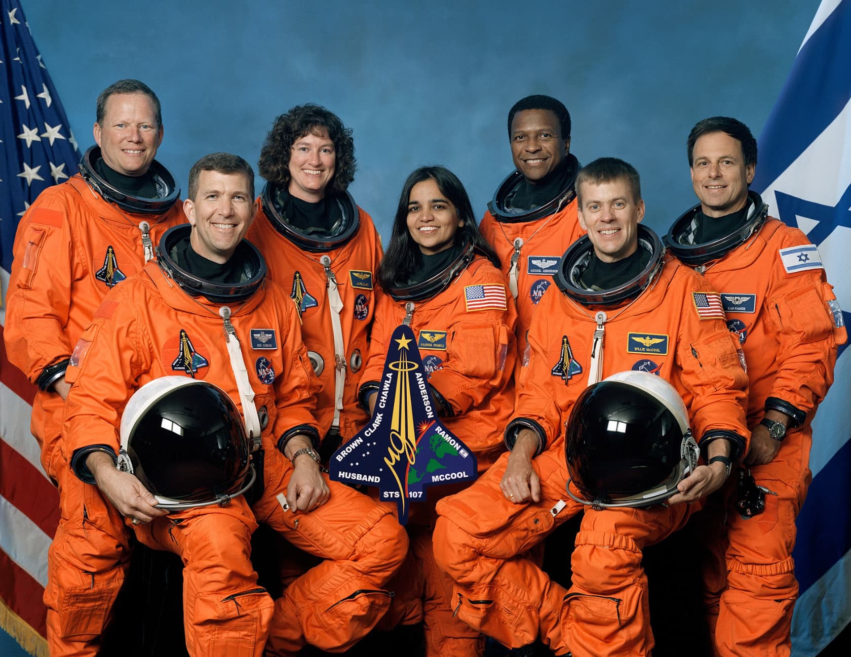 died on the columbia space shuttle - Nasa 4 Brown Clark Chawla Kauna Charla Willie Mccool Anderson Ramon Husband Sts 107 Mccool